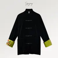 SIQIYOUNG【Maggie精选】风生水起-手工坊系列重工仙桃刺绣外套