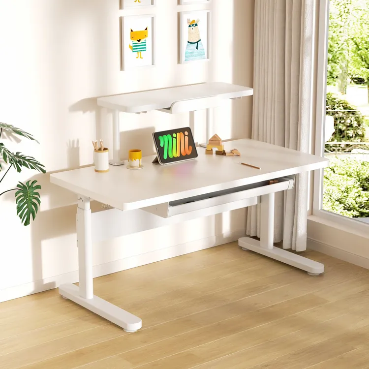 智学库双12★加厚2.5桌面平板桌智象桌实木儿童简约学习写字桌书桌