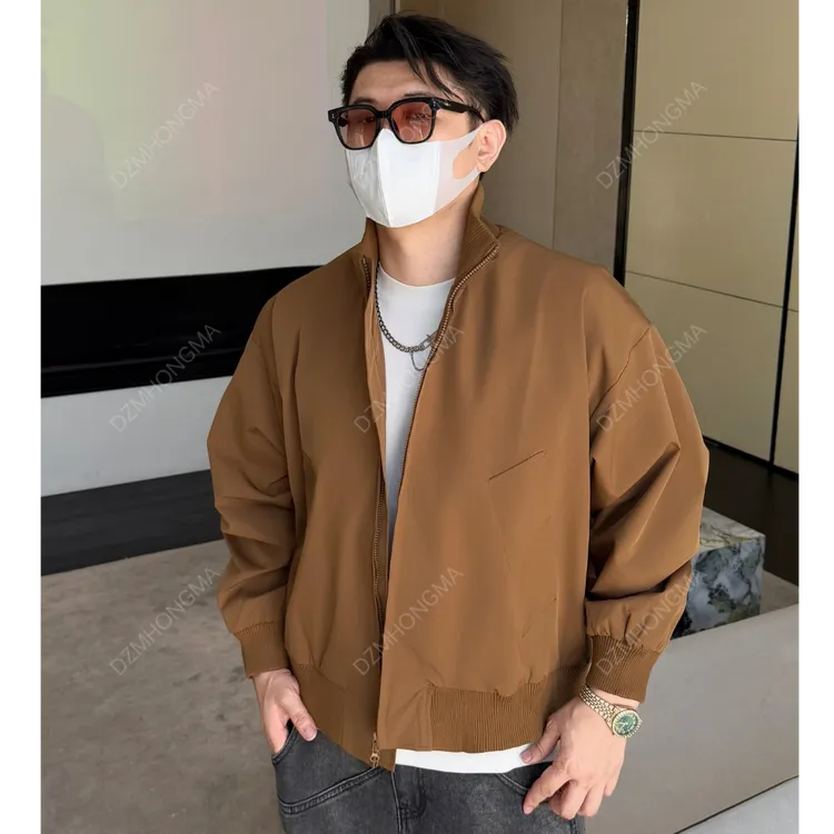 DAZHONGMA 2025立领外套男士春秋美式休闲百搭宽松品质哈灵顿夹克
