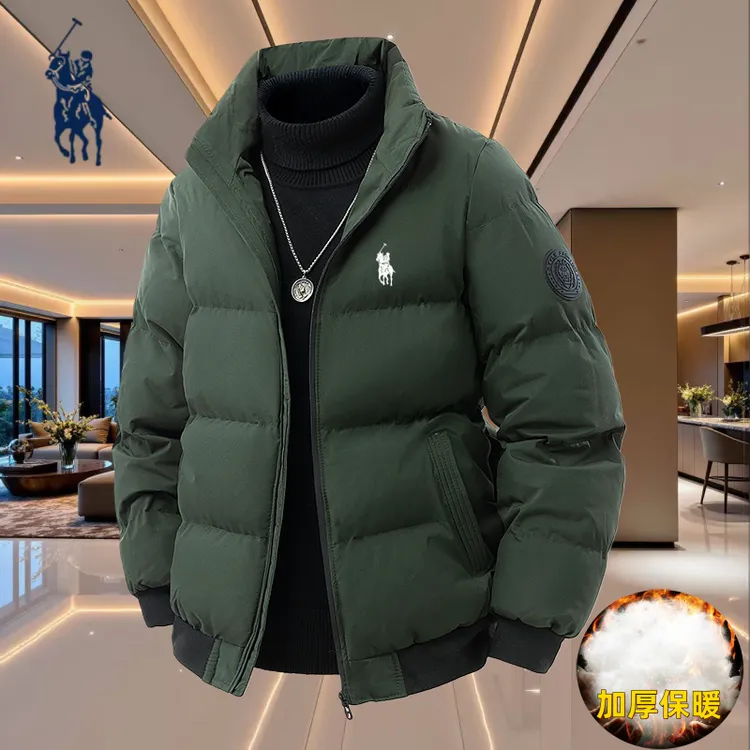 保罗棉衣男士棉服冬季新款立领加厚休闲棉袄保暖韩版大码男装外套