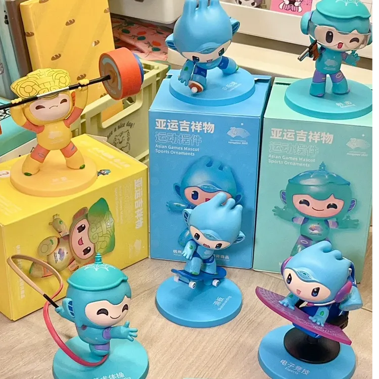 运动会吉祥物盲盒手办可爱摆件公仔礼物