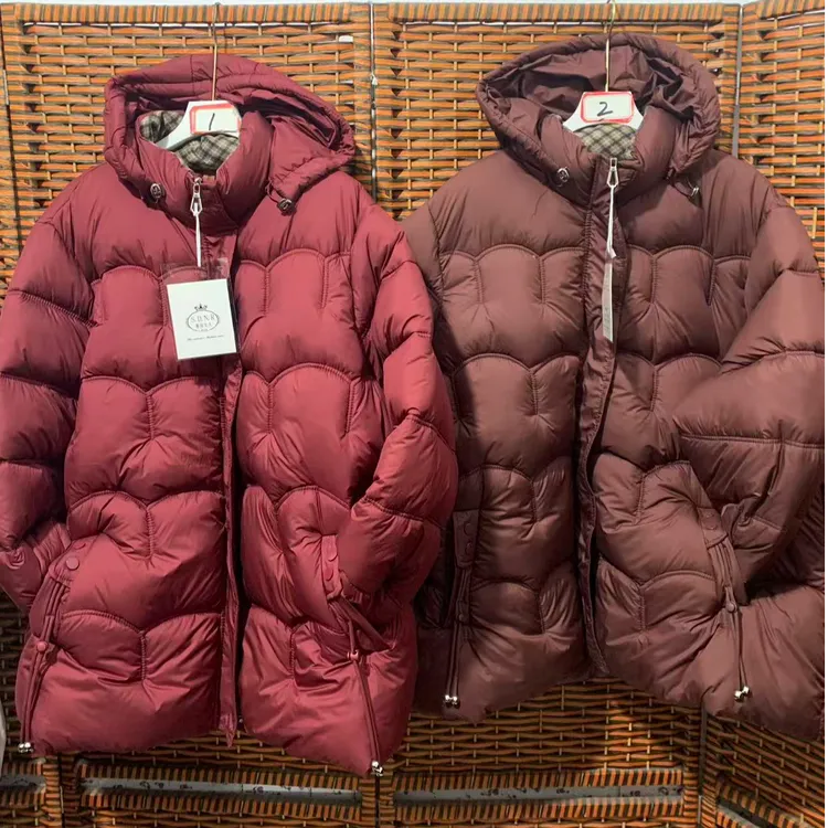 妈妈时尚加大加肥连帽休闲棉衣