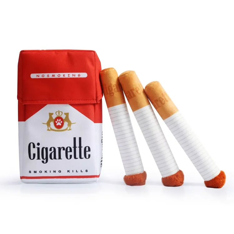 狗狗发声玩具毛绒香烟小狗磨牙耐咬自嗨解闷神器幼犬比熊宠物用品