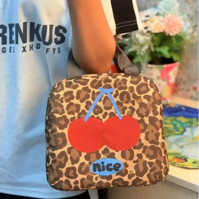 新款手提潮流保温樱桃保温卡通便当盒保温袋