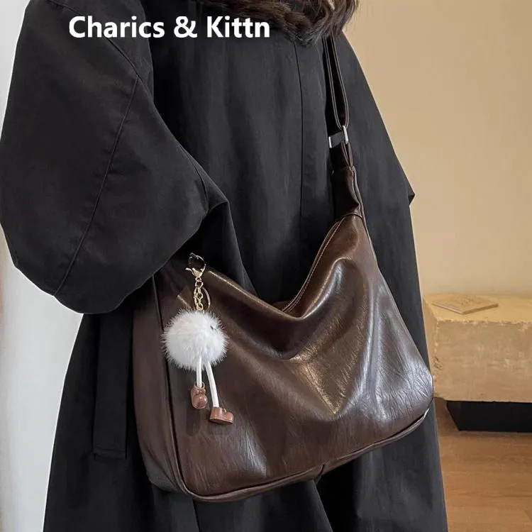 Charics&Kittn包包女式2025新款斜挎包托特包真皮单肩包四季百搭