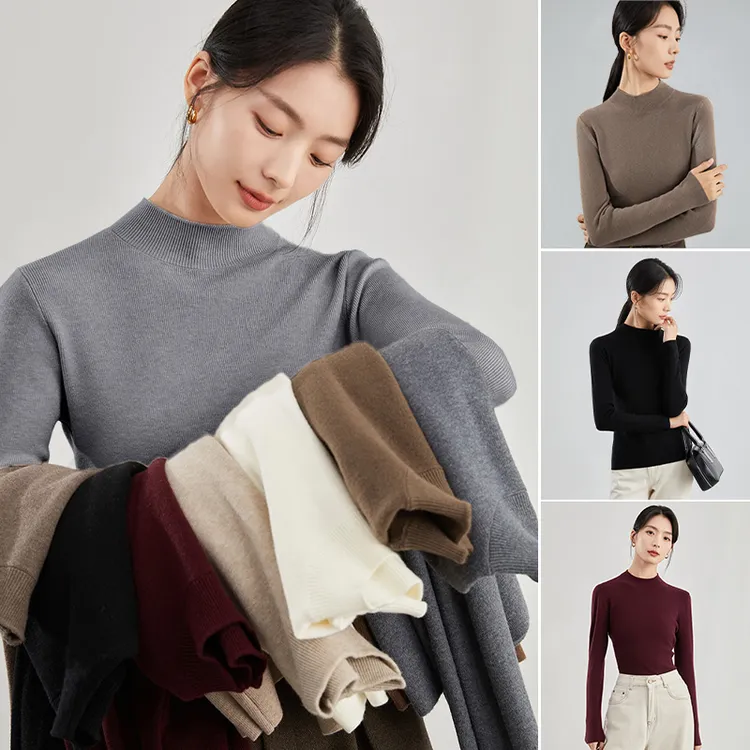 【杨杨专属】加倍温暖纯色时尚百搭羊毛衫8444090多领型