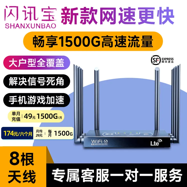 新款升级千兆无线路由器八天线高速网络穿墙王 三网通用随身wifi6
