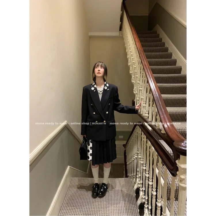 【9.21日 早10点上新】MONA 西装外套 中腰裙裤中裤女 O125A09834