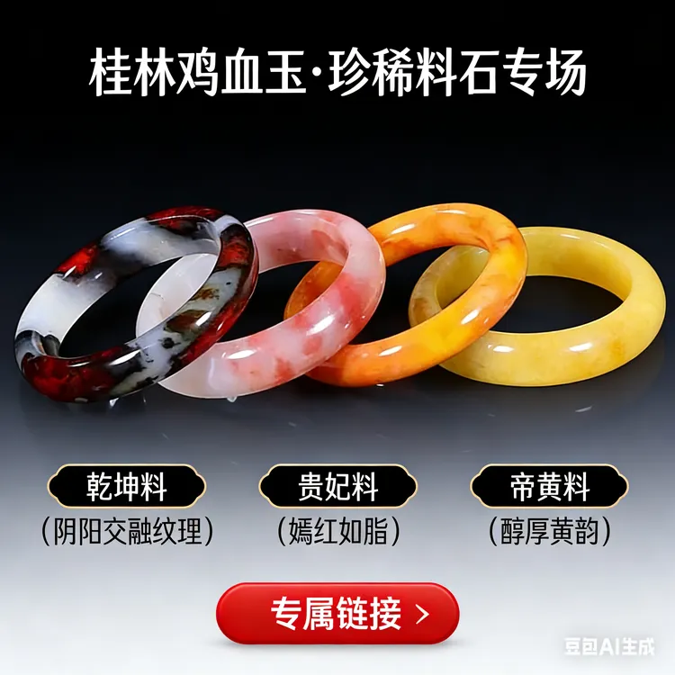 讲解2天然鸡血玉精美百搭花玉手镯