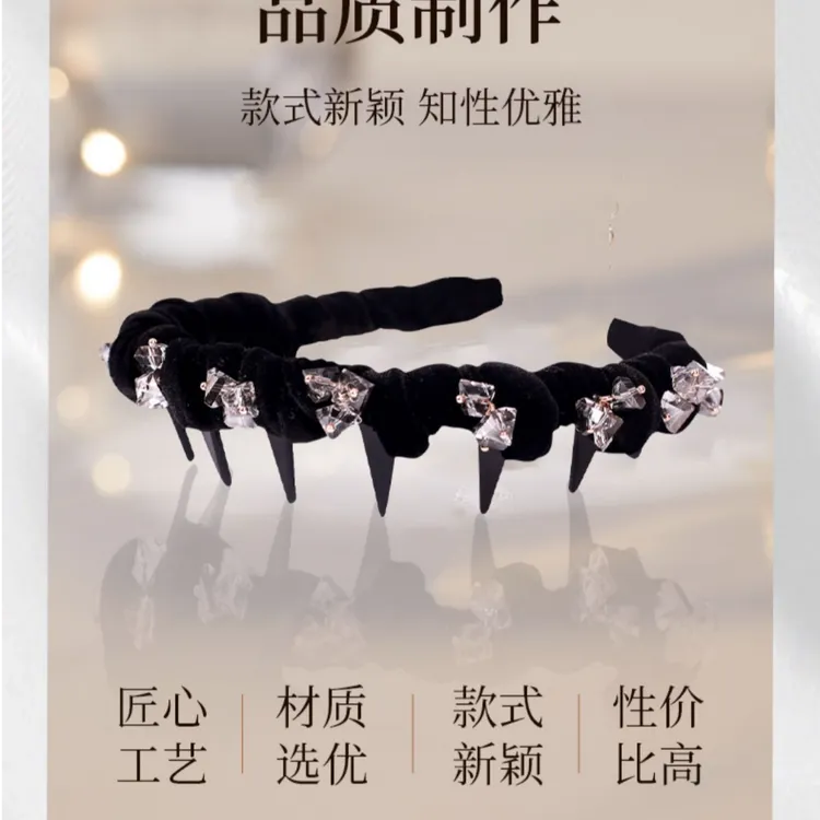 时尚精美绒布发卡