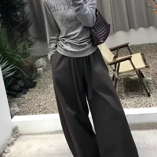 美式印花灰色长袖t恤女早秋穿搭大码胖MM显瘦打底衫掐腰露肩上衣