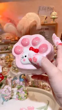 陶瓷可爱小猫爪收纳盒