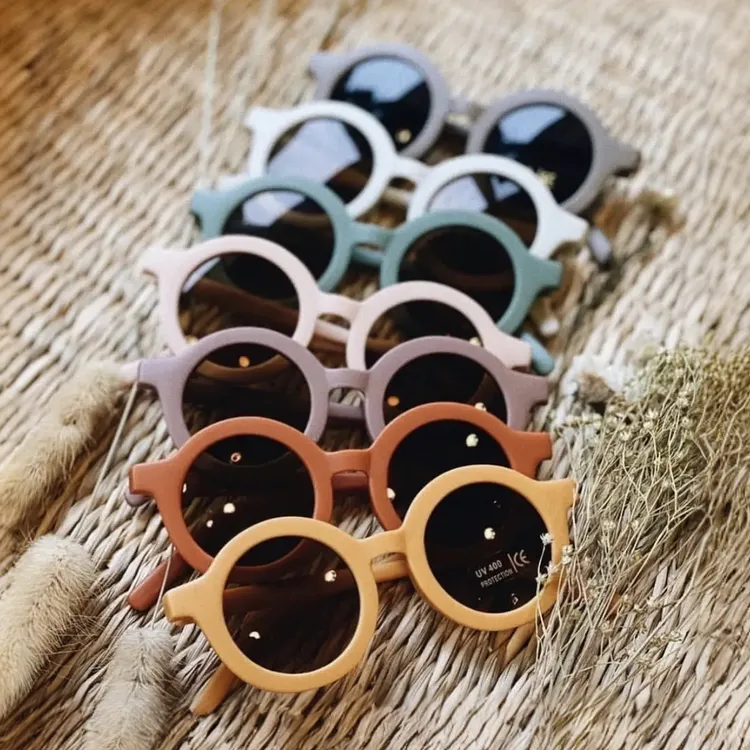 儿童硅胶偏光太阳镜男女童防紫外线防晒户外街拍眼镜可爱夏季墨镜