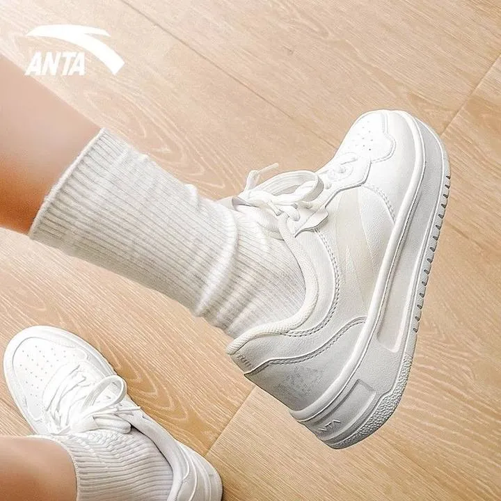 安踏女鞋板鞋官方正品小白鞋2025新款秋季学生低帮休闲鞋运动鞋子