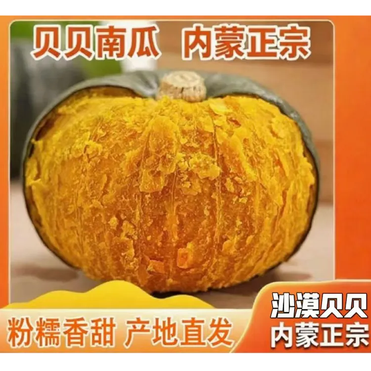 正宗内蒙沙漠贝贝南瓜粉糯香甜板栗味粗粮现摘现发4.5斤