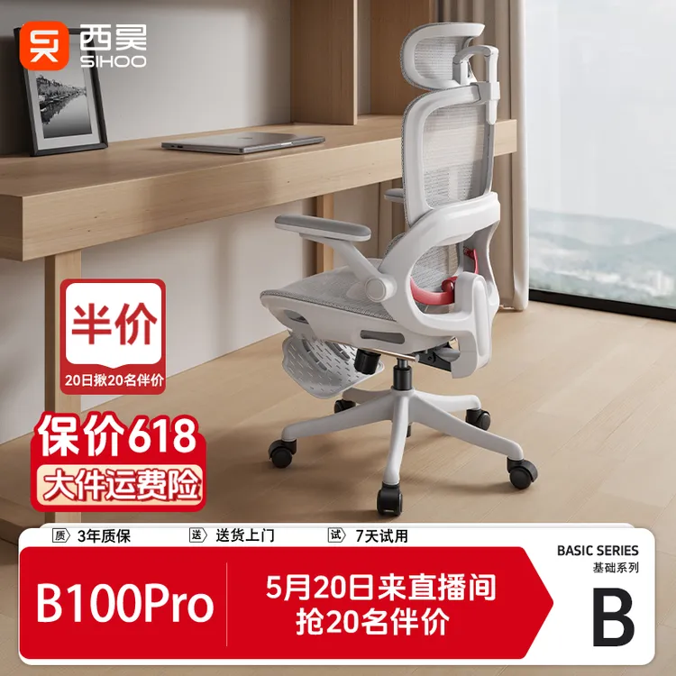 西昊B100pro人体工学椅电脑椅办公椅电竞椅HD商品图