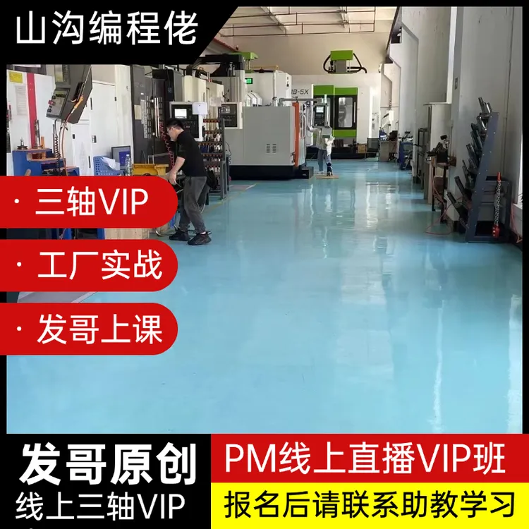 山沟编程佬发哥PM三轴线上VIP班