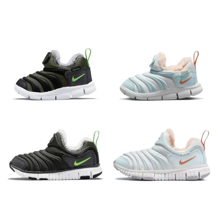 正品NIKE耐克儿童鞋男女童加绒毛毛虫轻便舒适一脚蹬运动鞋DO5887
