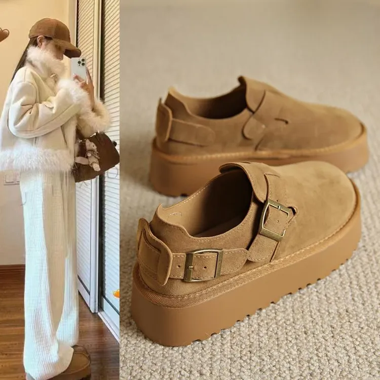 复古勃肯鞋女款2025夏季新款一脚蹬早秋网红爆款女鞋美拉德豆豆鞋