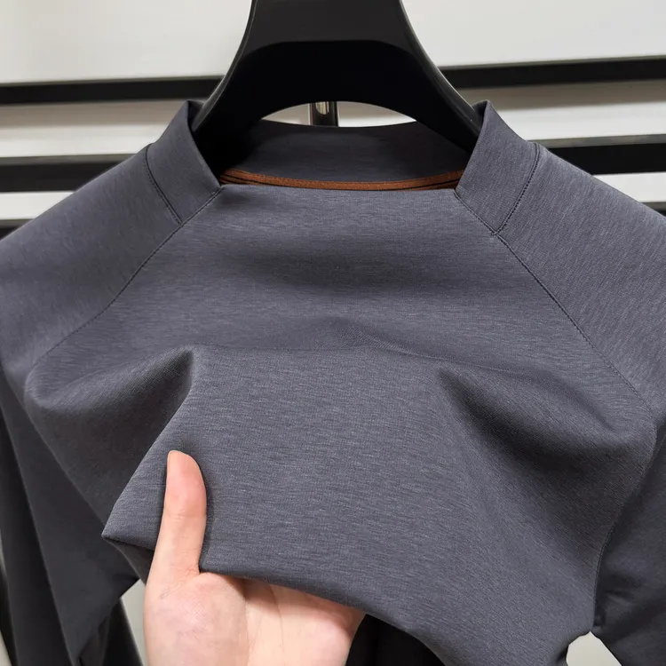 Zero Degree North高档莫代尔长袖T恤男秋冬打底衫保暖休闲内搭