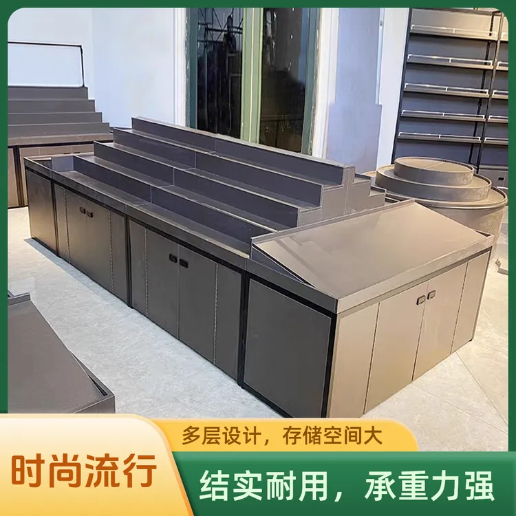 水果货架展示架阶梯式水果架多层靠墙展示柜水果中岛货架定制