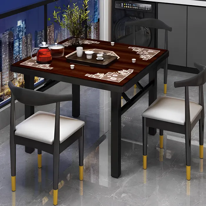 折叠四方桌两用便携式小型简易餐桌家用餐厅吃饭桌子正方形出租房