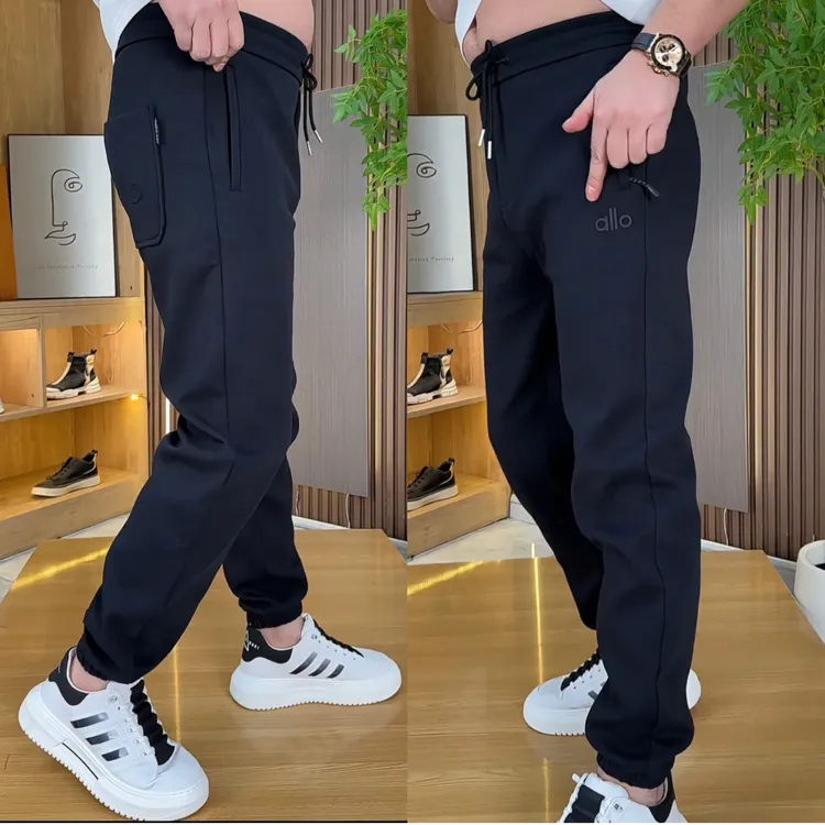 高品质男冬季男士秋冬欧棉绒休闲裤加厚中弹网红百搭