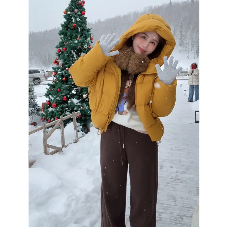 YPP！【比例天菜】韩系小众撞色腰头抽绳加绒直筒休闲裤