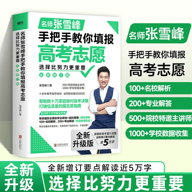 【张老师推荐】选择比努力更重要 手把手教你填报高考志愿+思维导图