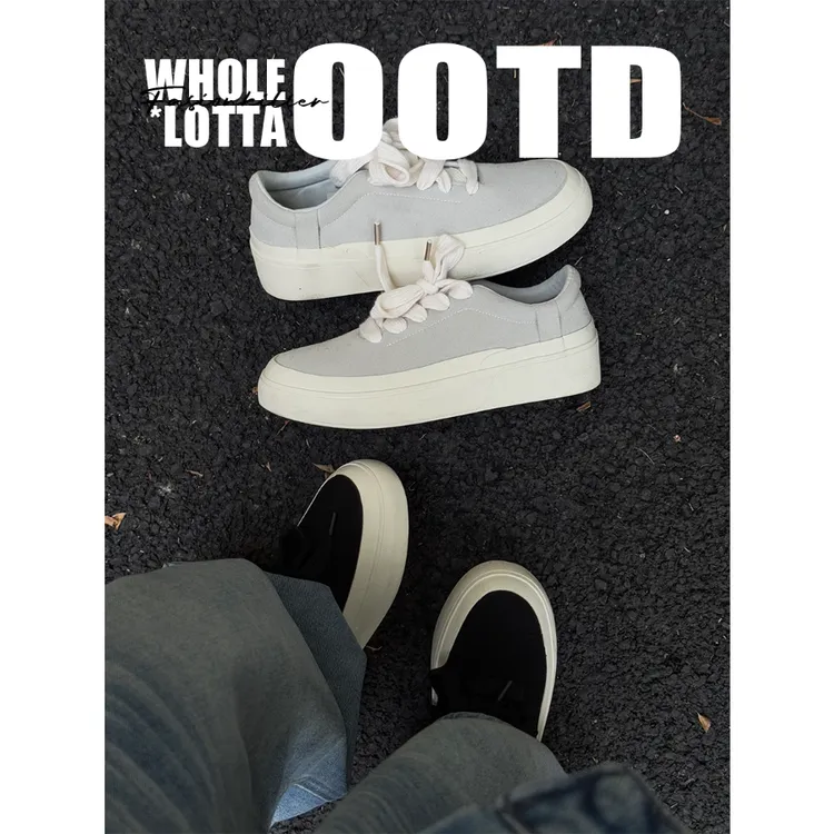 aoyo美式高街简约板鞋 厚底拼接低帮系带板鞋 顶男穿搭潮流板鞋