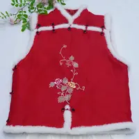 【阅聆 · 有钱花】真丝手工苏绣十三太保国风冬款马夹