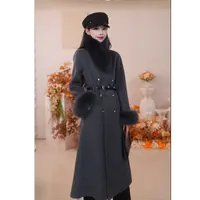 玖姿安娜蔻收腰优雅大气显贵大衣女2025新款KWFD11116