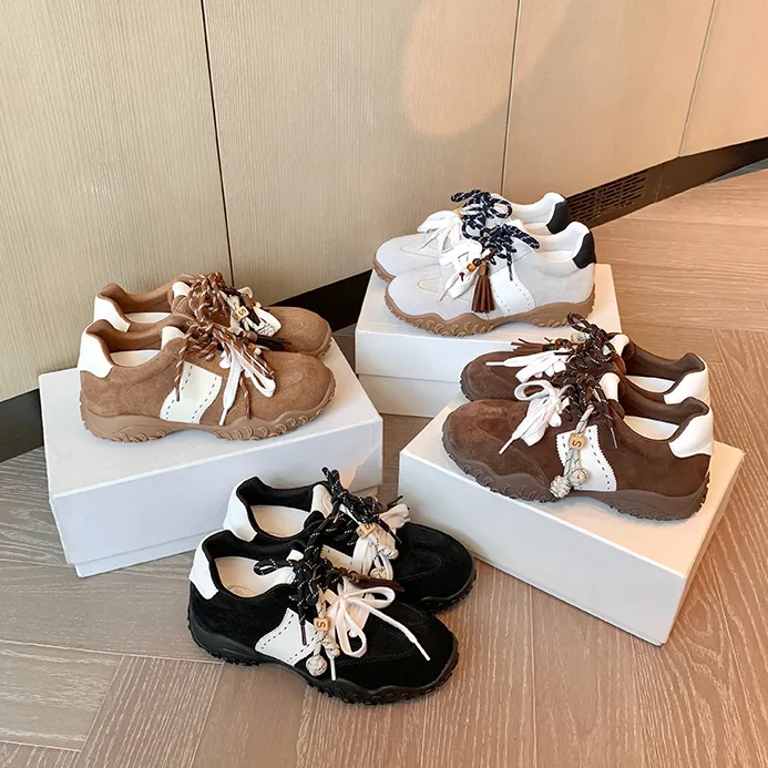 【苏茵茵】8cm新色来啦~内增高鸳鸯鞋带运动休闲鞋德训鞋E5119001