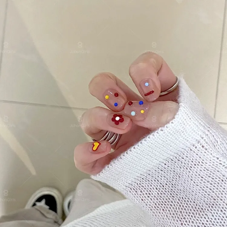 JohonGirls'/琴岛小嫚【迷人UU】可爱甜妹风格手工穿戴甲高级感美甲