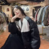 PINSHANGXIBAO/品尚喜宝上衣时尚宽松百搭水貂鹅绒外套 85428
