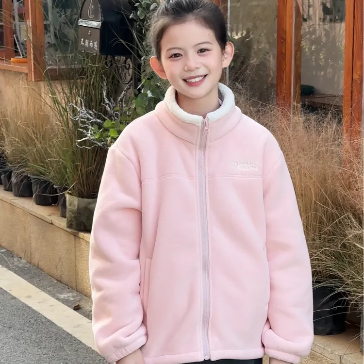 【现货】女童韩版2025新款冬装加绒保暖小女孩洋气棉衣百搭加厚外套