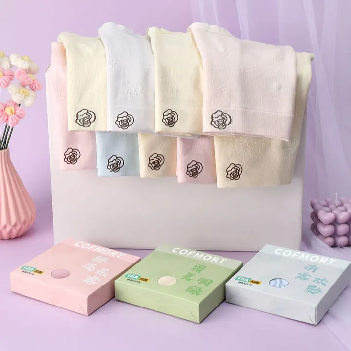 【独立包装6条】芙蓉玫瑰生姜棉短裤高腰保暖短裤裤10A抗菌底裆亲肤