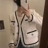 Q3100【特价-占单者限购】流苏边小香外套，轻松提升穿搭质感 。8001