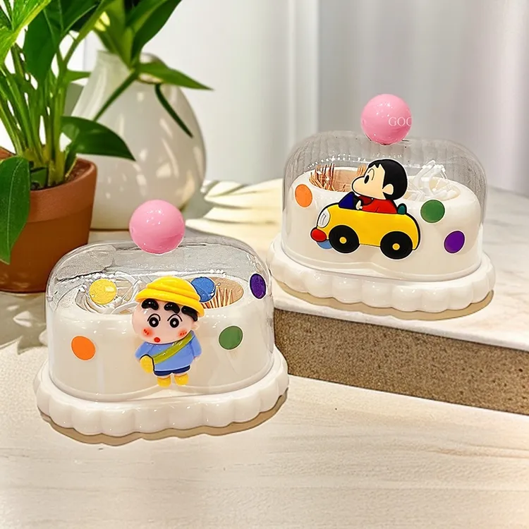 牙签盒带盖可爱卡通蜡笔小新牙线盒客厅高颜值棉签盒牙签筒收纳盒