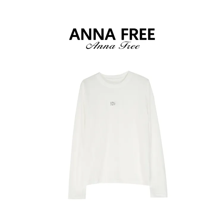 ANNA FREE 秋季新款内搭长袖数字经典极简百搭打底宽松ZCD25970