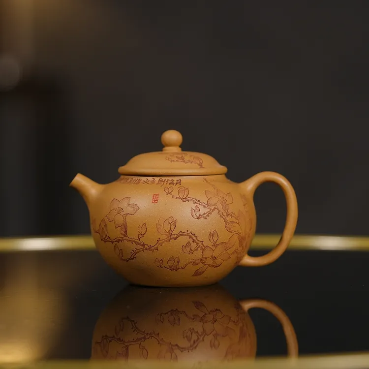 乘风阁原创.黄金段【人间小满】紫砂茶壶.150cc商品图