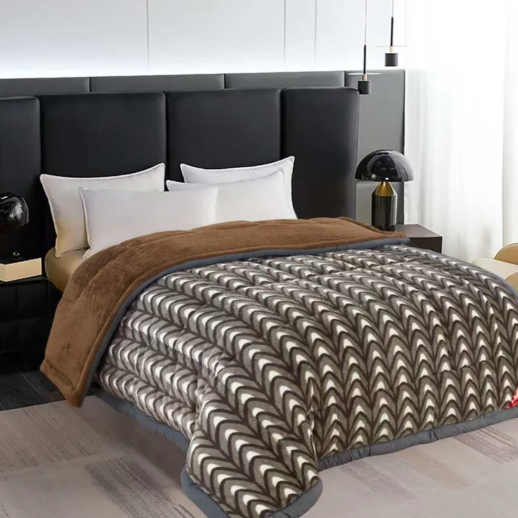 西藏包邮拉萨发货兔毛双人被冬季保暖