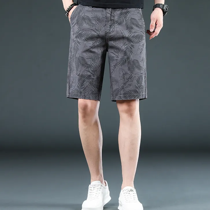 贾鲁萨加高端时尚潮牌夏季休闲短裤男士五分裤宽松高端灰色运动裤