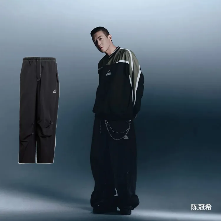 阿迪达斯三叶草 陈冠希同款街头漫游系列运动裤伞裤男秋季 JD5415
