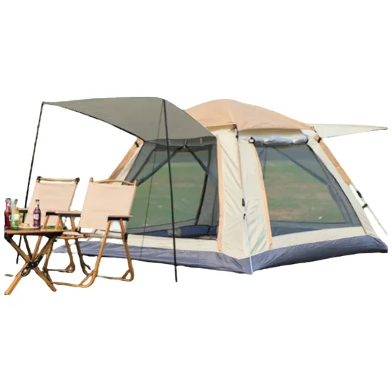帐篷户外便携式遮阳防雨多人露营公园儿童家庭野外速开T型帐篷