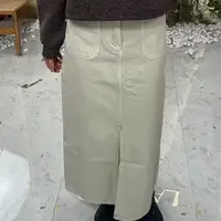 简约休闲风半身裙法式短裙高腰女士百搭纯色NABB334K84