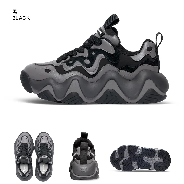 阔腿裤必备鞋情侣轻奢百搭增高蛋糕鞋子男女厚底网红老爹松糕鞋女