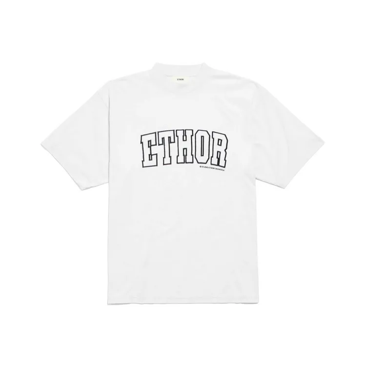 ETHOR 25秋冬 -386T LOGO贴布绣短袖T恤