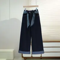 【不掉色，高品质】女童牛仔裤秋冬新款2025中大童加绒儿童休闲秋季