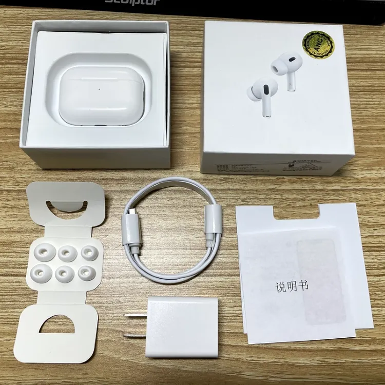 华强北新款五代pro2主动降噪蓝牙耳机无损通用手机无线充电type-c